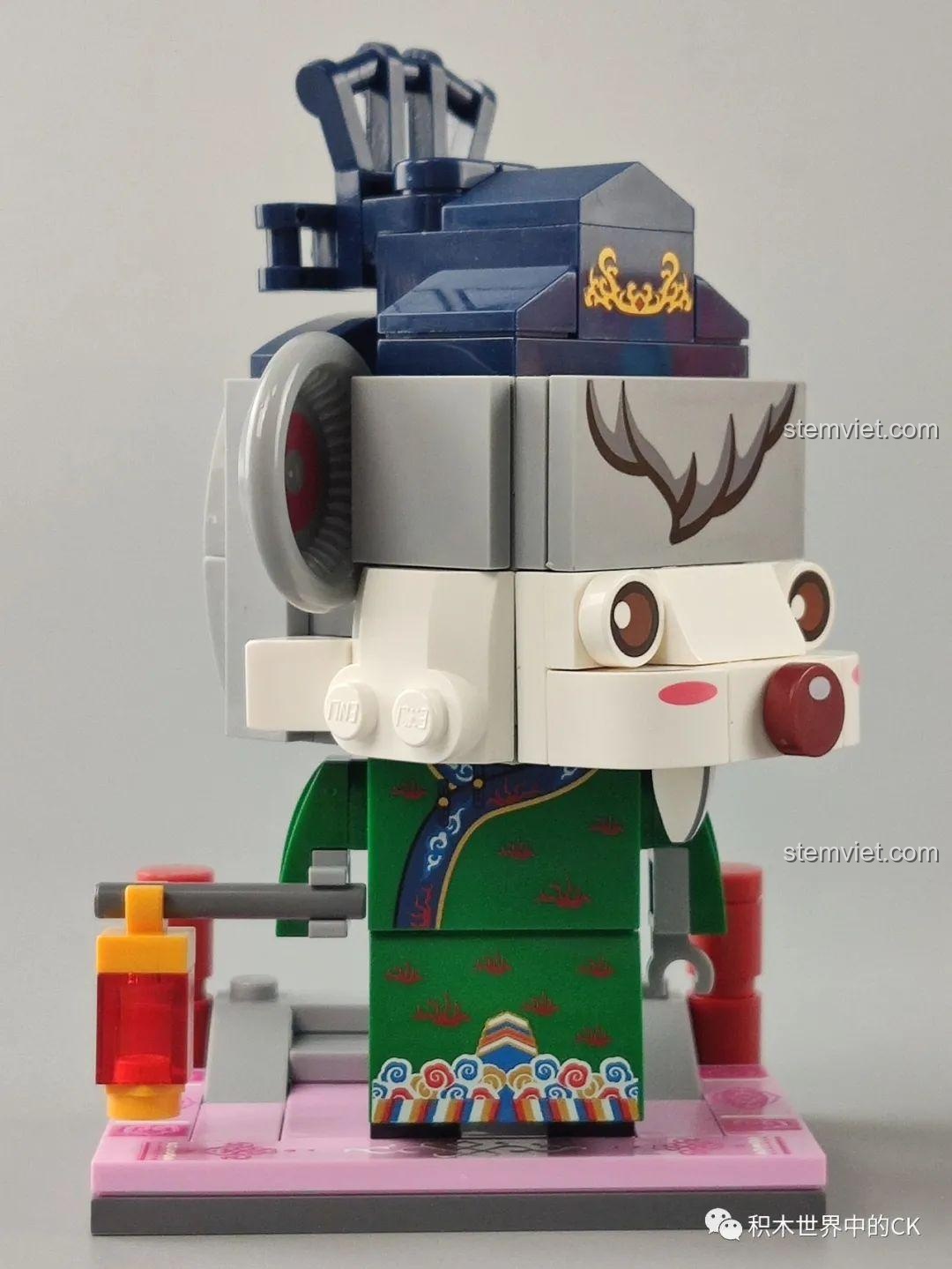 Mô hình Con Rồng Hoàng Gia Keeppley K10135, một phần của bộ 12 con giáp, thiết kế BrickHeadz độc đáo, cho bé trai, bé gái 6 tuổi.