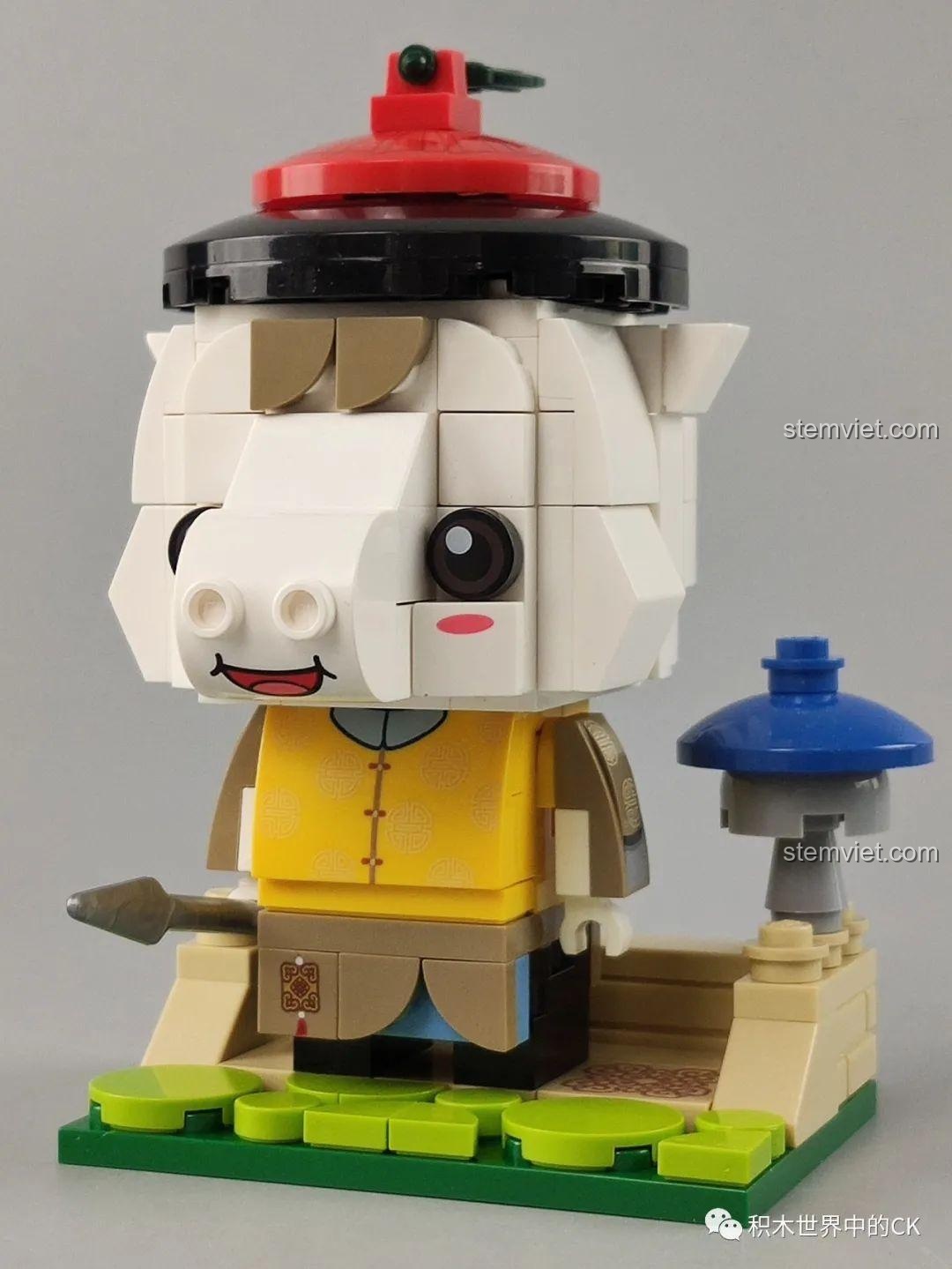 Bộ đồ chơi Mô hình Trâu Phong Thủy Keeppley K10132 và các mô hình 12 con giáp khác, thiết kế BrickHeadz độc đáo, cho bé trai, bé gái 6 tuổi.