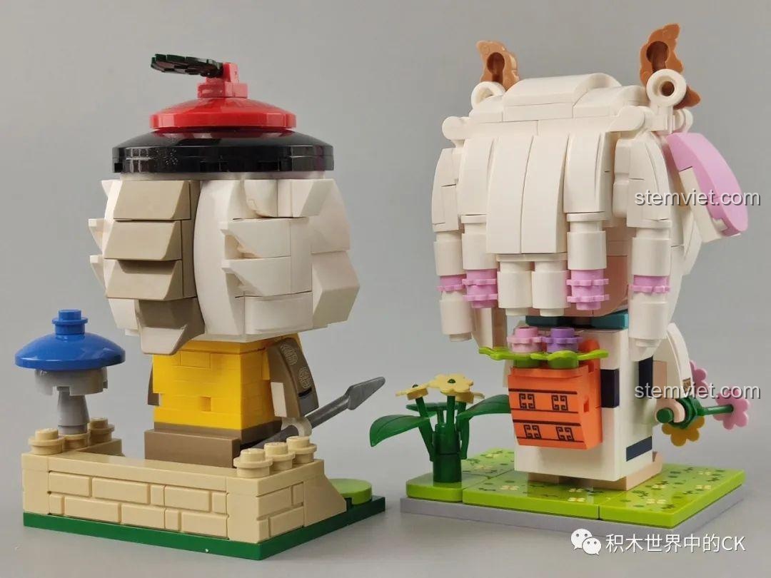 Chi tiết mặt mô hình Ngọ Ngựa Keeppley, đồ chơi mô hình Tỵ Xà Vũ Nữ và các linh vật