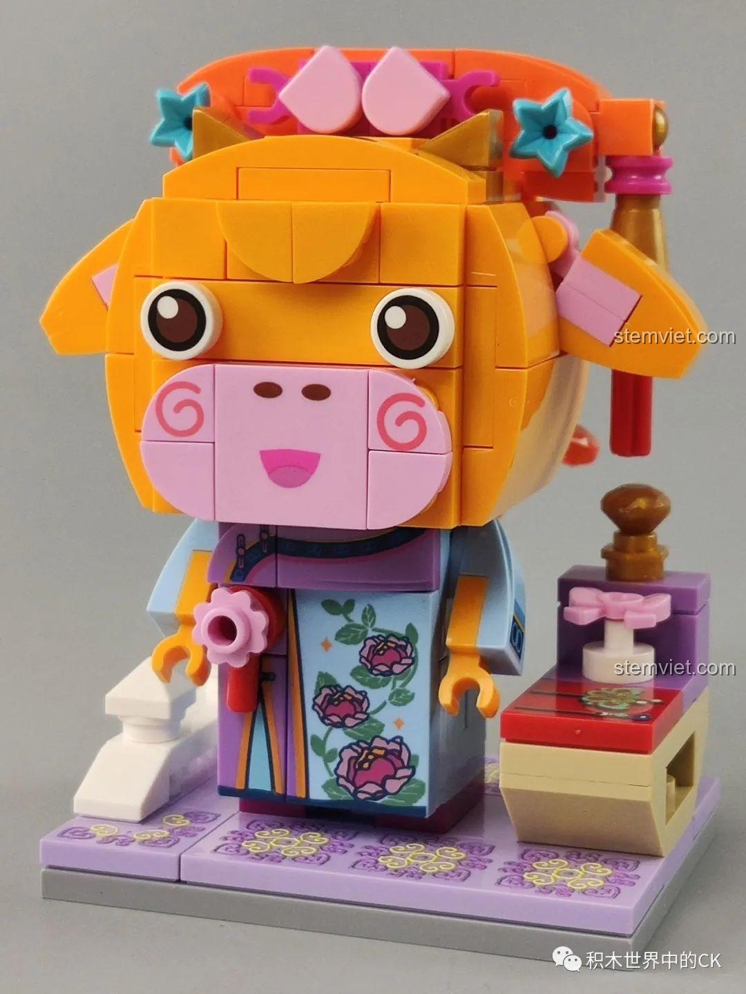 Mô hình Tý Chuột trong bộ 12 con giáp Keeppley, bộ xếp hình linh vật đáng yêu cho bé gái 6 tuổi