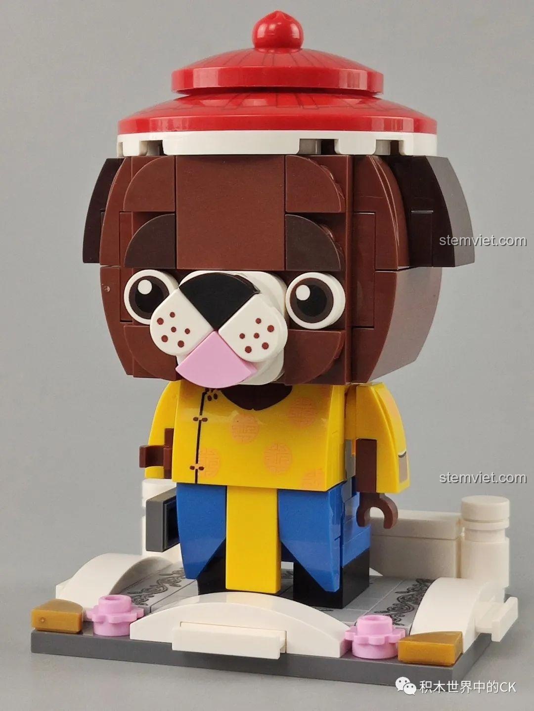 Bộ xếp hình 10132 Mô hình Con Trâu Hoàng Gia và các mô hình 12 con giáp khác, thiết kế BrickHeadz độc đáo, cho bé trai, bé gái 6 tuổi.