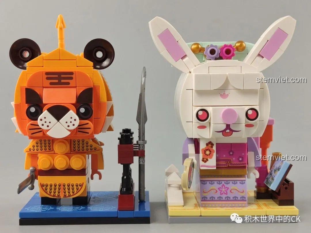 Mô hình Con Gà Hoàng Gia Keeppley K10140, một phần của bộ 12 con giáp, thiết kế BrickHeadz độc đáo, cho bé trai, bé gái 6 tuổi.