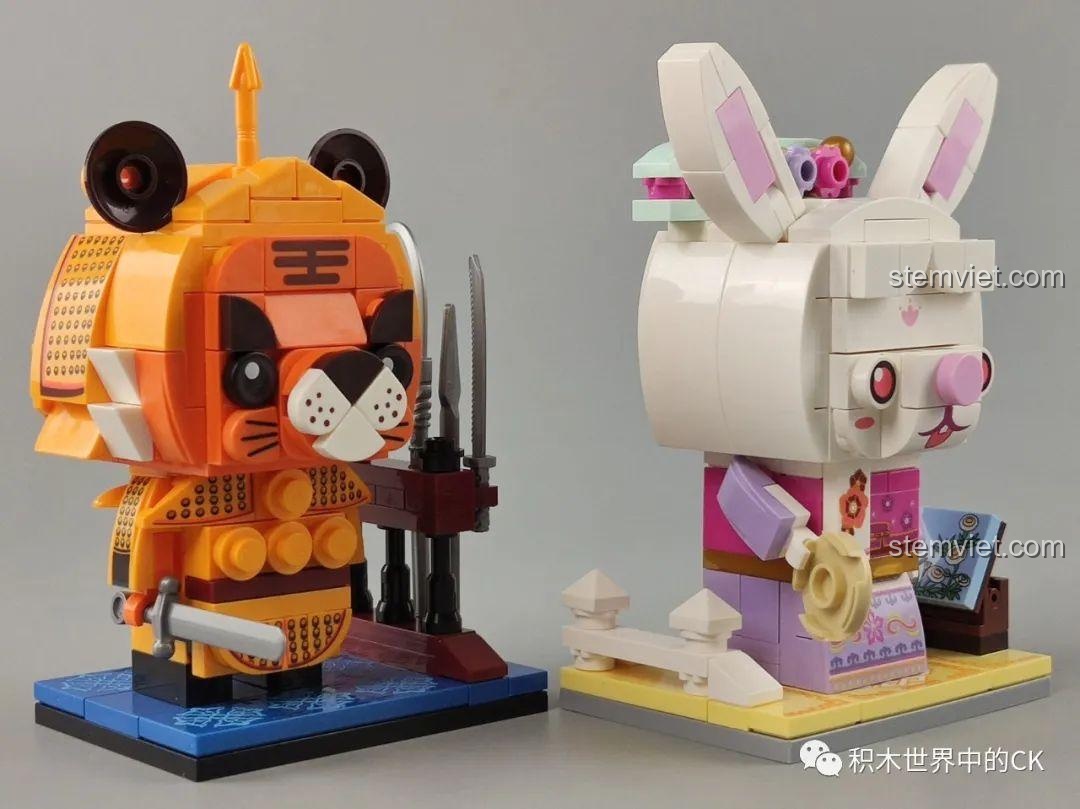 Mô hình Con Chó Hoàng Gia Keeppley K10141, một phần của bộ 12 con giáp, thiết kế BrickHeadz độc đáo, cho bé trai, bé gái 6 tuổi.