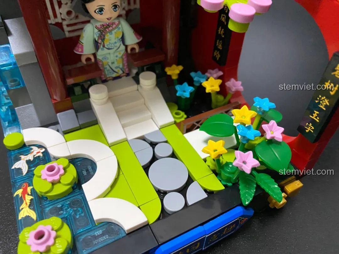 Quá trình lắp ráp bộ đồ chơi mô hình Keeppley K10146, từng bước tạo nên công trình cung đình chi tiết, phù hợp cho bé gái 6 tuổi.