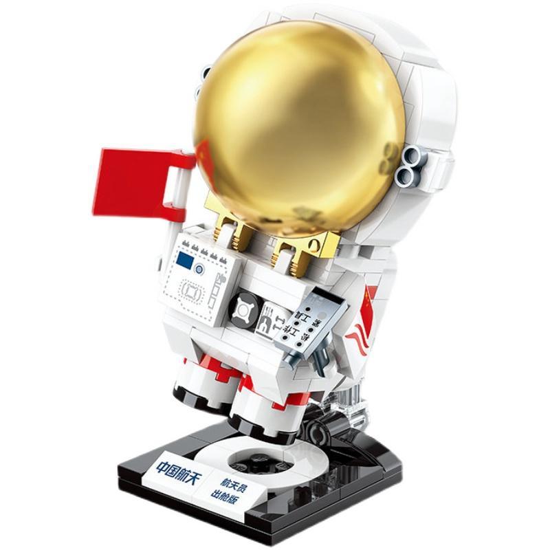 Bộ lắp ghép Phi hành gia Trung Quốc Keeppley K10209, mô hình BrickHeadz độc đáo cho bé trai 6 tuổi, giá rẻ.