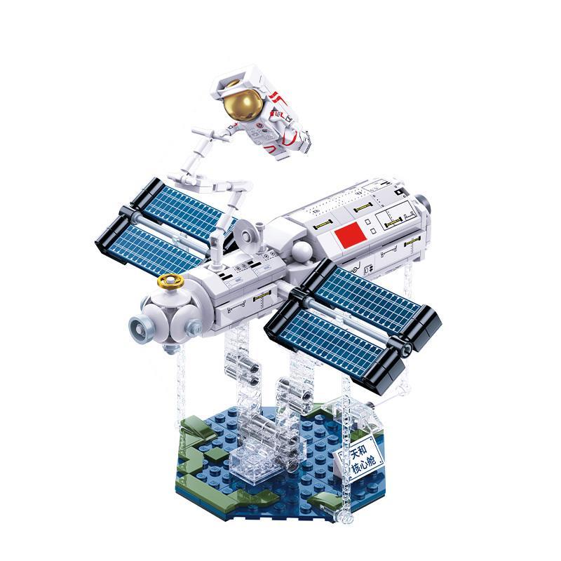 Mô hình Keeppley K10210 Trạm Vũ Trụ Thiên Hòa hoàn thiện với hiệu ứng bay lơ lửng độc đáo, dành cho bé trai 8 tuổi yêu thích không gian.