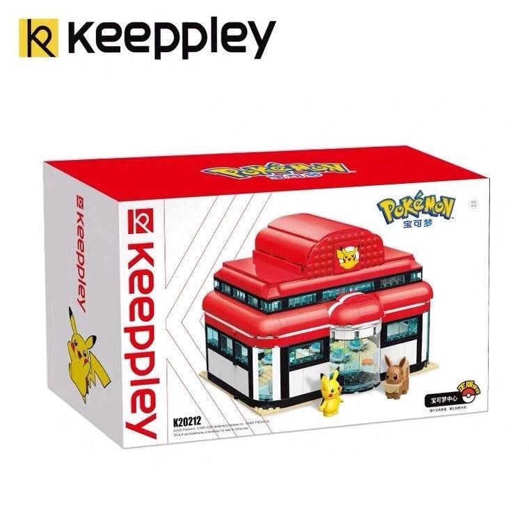 Hộp đồ chơi lắp ráp Keeppley K20212 Trung tâm Pokémon cho bé 6 tuổi, giá rẻ.