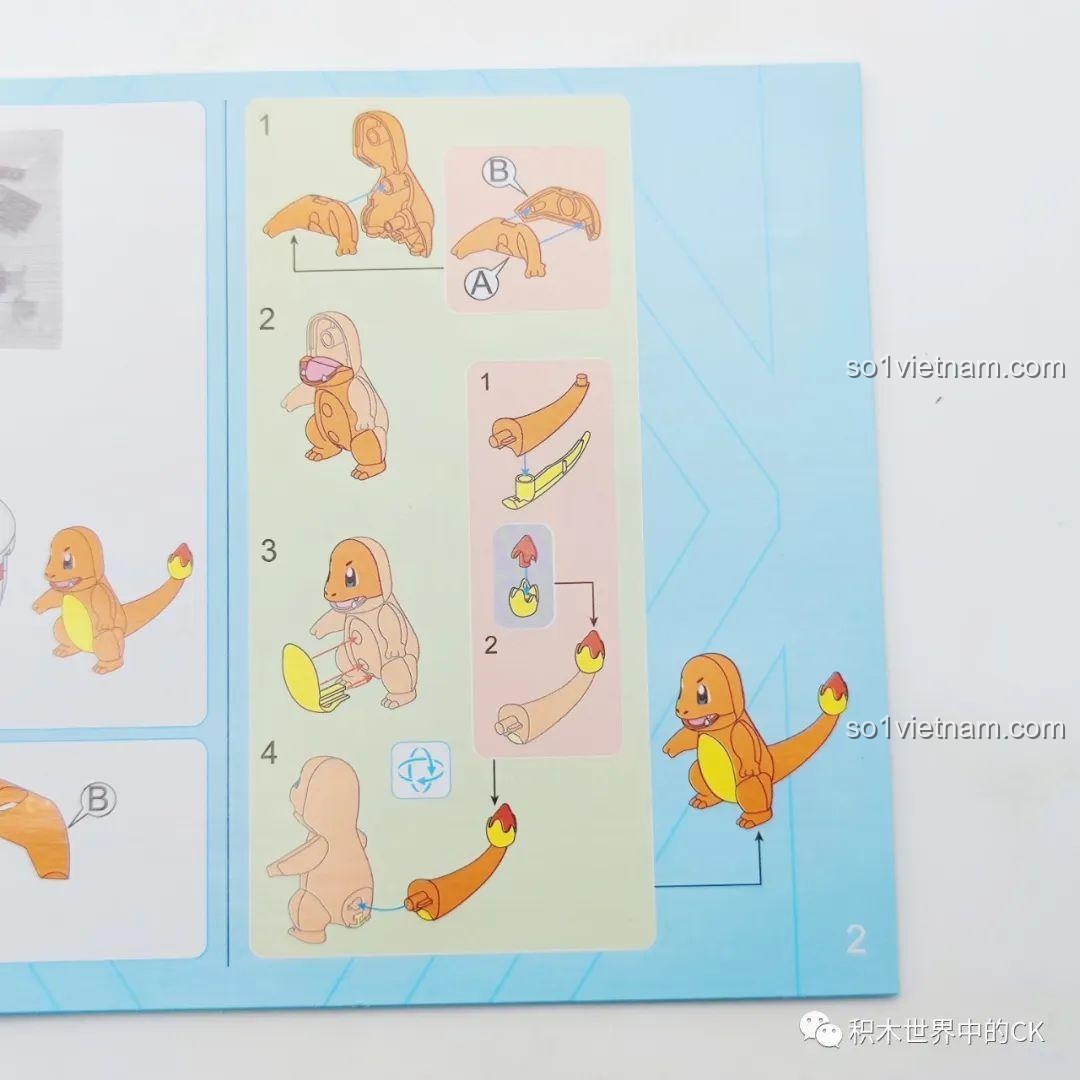 Bộ lắp ghép Pokemon Charmander Keeppley K20218