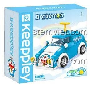 Hộp đồ chơi lắp ghép Keeppley K20406 Xe ô tô Doraemon Beetle, bộ xếp hình chất lượng cao, giá tiết kiệm cho bé 6 tuổi.