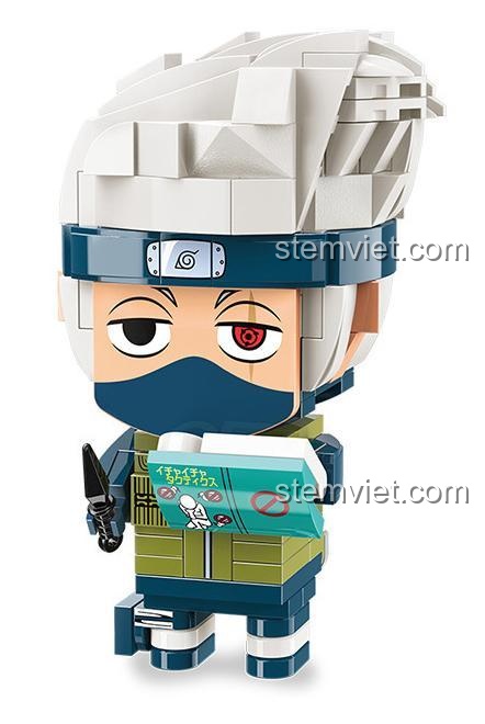 Mô hình Kakashi Hatake chi tiết từ bộ lắp ráp Keeppley K20504 Naruto Shippuden Đội 7, đồ chơi mô hình tương thích LEGO® giúp phát triển tư duy cho bé trai 6 tuổi.