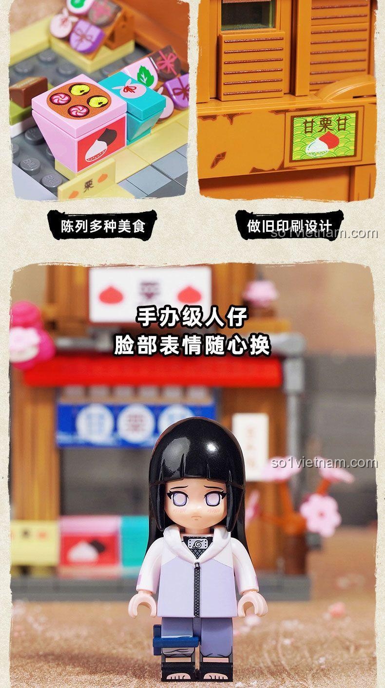 Mô hình quán Amaterasu của bộ Keeppley K20514 Làng Lá Tòa nhà Hokage