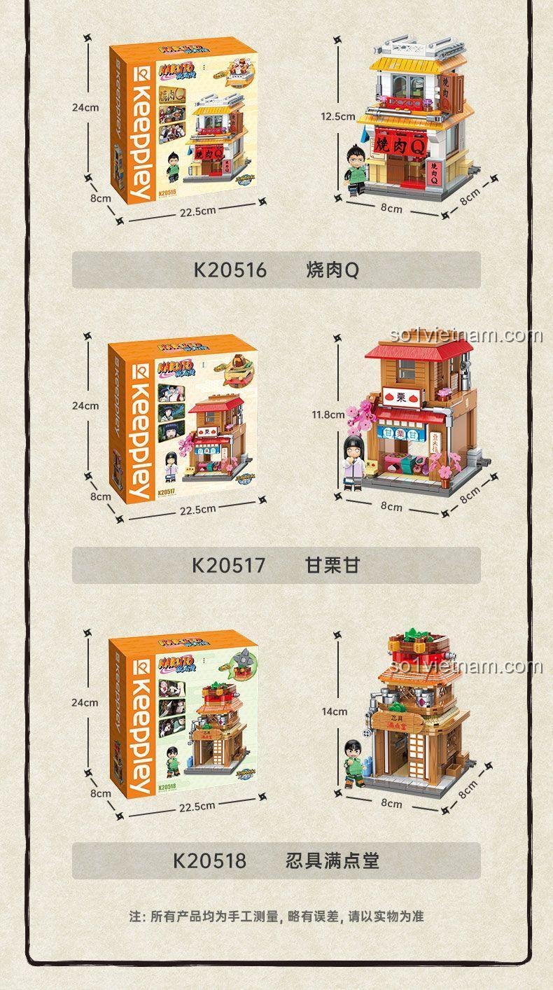Minifigure Hinata với các biểu cảm thay thế của bộ Keeppley K20514