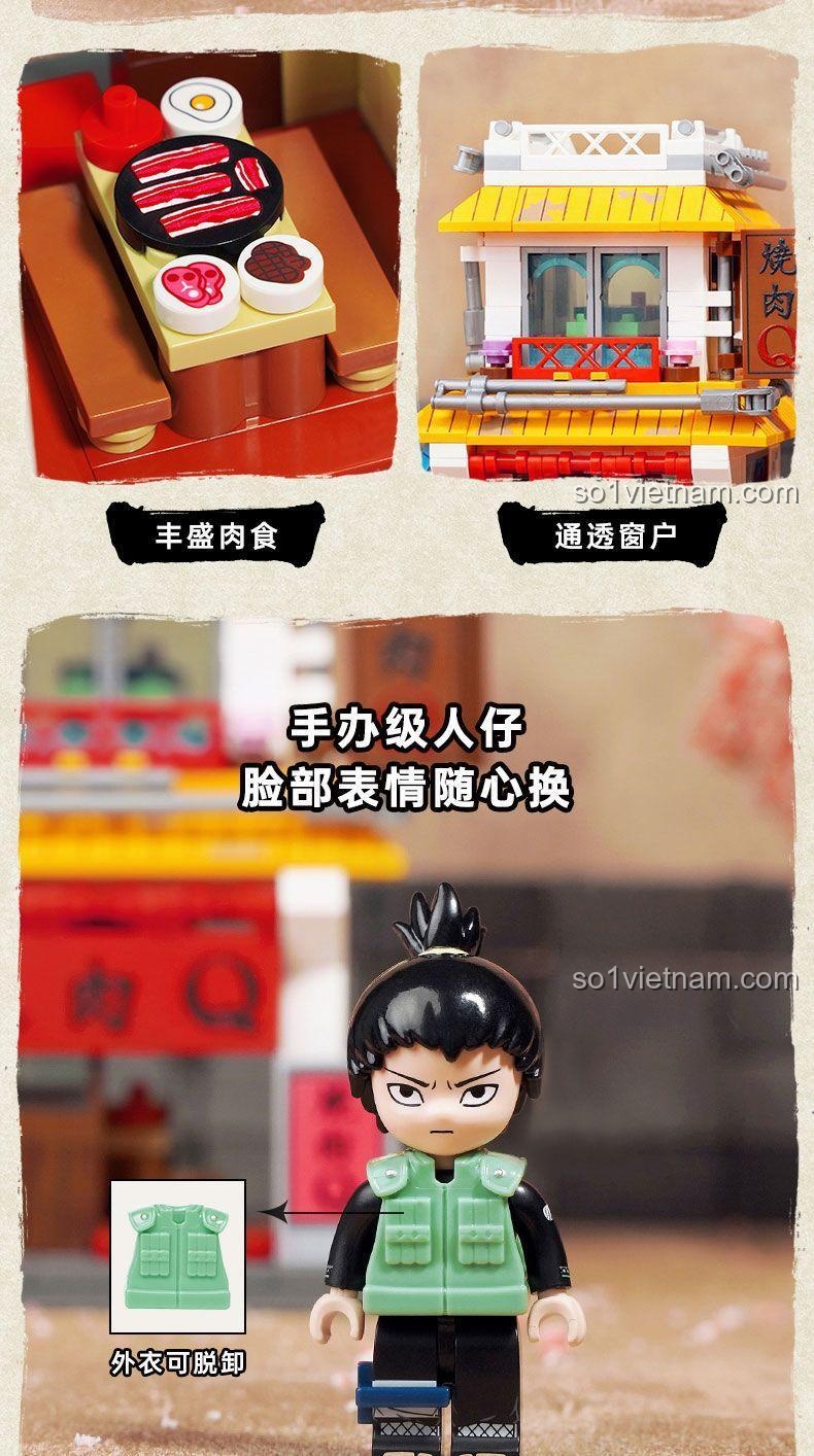 Mô hình quán Ramen của bộ Keeppley K20514 Làng Lá Tòa nhà Hokage