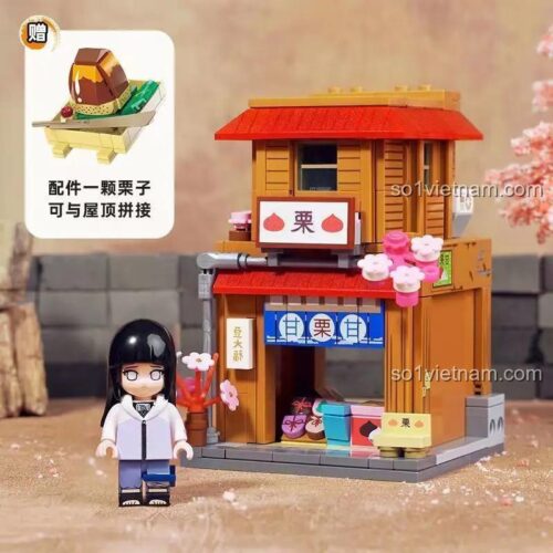 Mô hình Keeppley K20517 Làng Lá - Quán Ăn Vặt sau khi lắp ráp
