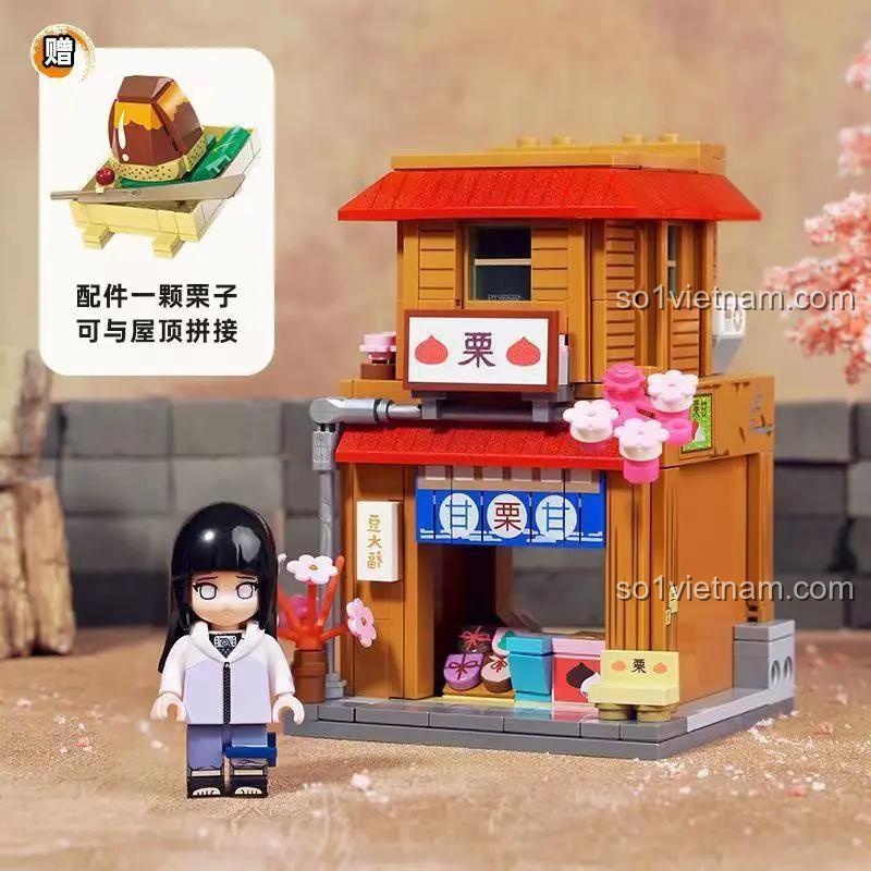 Mô hình Keeppley K20517 Làng Lá - Quán Ăn Vặt sau khi lắp ráp