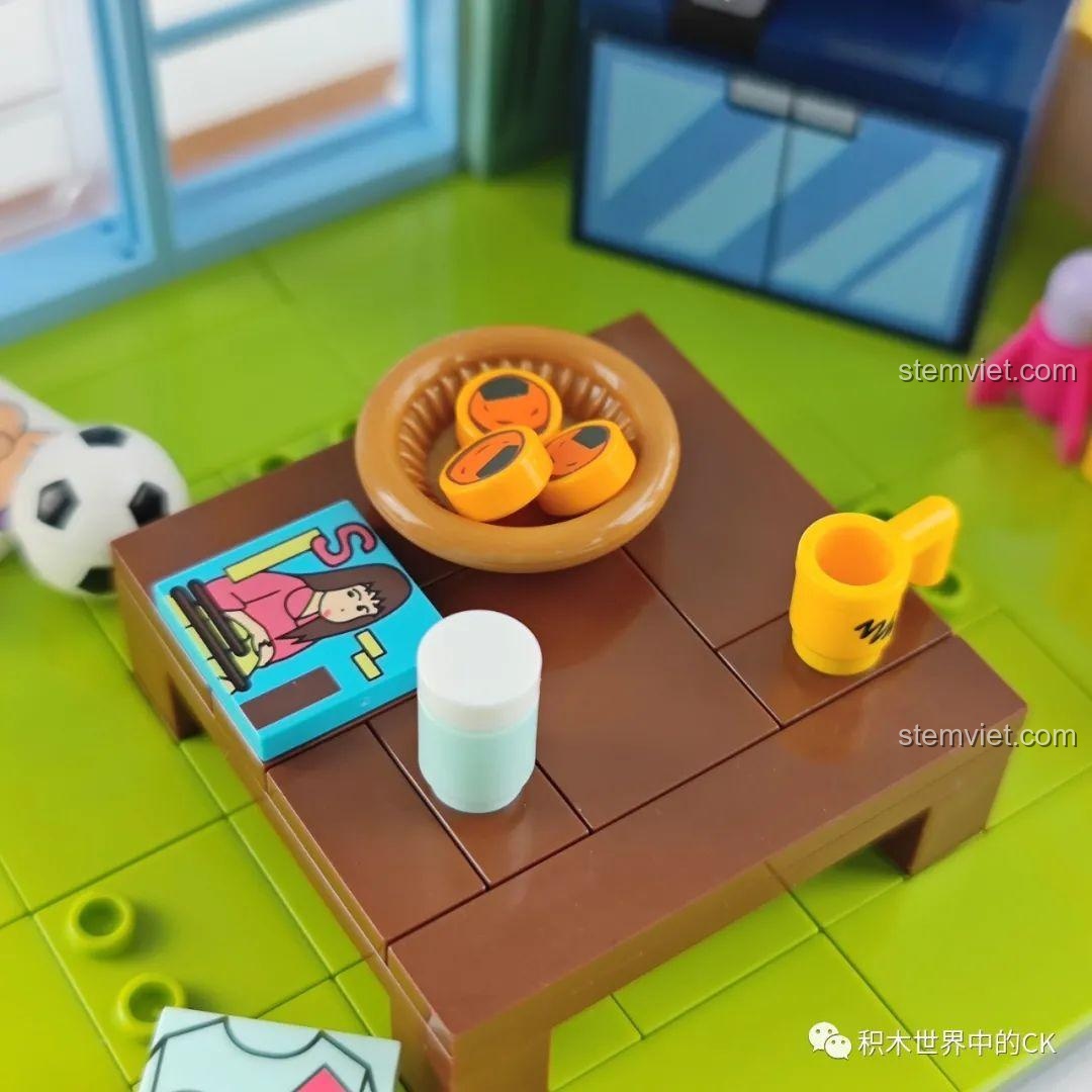 Phần đế và tường đã hoàn thiện của bộ xếp hình Keeppley K20606, đồ chơi mô hình 606, cho bé 7 tuổi, phát triển tư duy không gian.