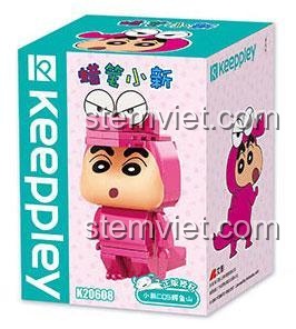 Hộp bộ xếp hình Keeppley K20608 Mô hình Shin-chan 20608, quà tặng bé trai 6 tuổi