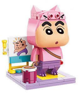 Mô hình lắp ráp Keeppley K20610 Crayon Shin-chan hóa trang Zae-mon biểu cảm ngộ nghĩnh, đồ chơi sáng tạo cho bé trai 6 tuổi giá tốt