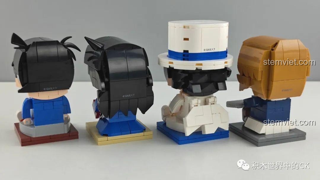 Cận cảnh đồ chơi xếp hình Siêu trộm Kid Keeppley K20703, mô hình Blockheadz chất lượng cao cho bé trai 8 tuổi