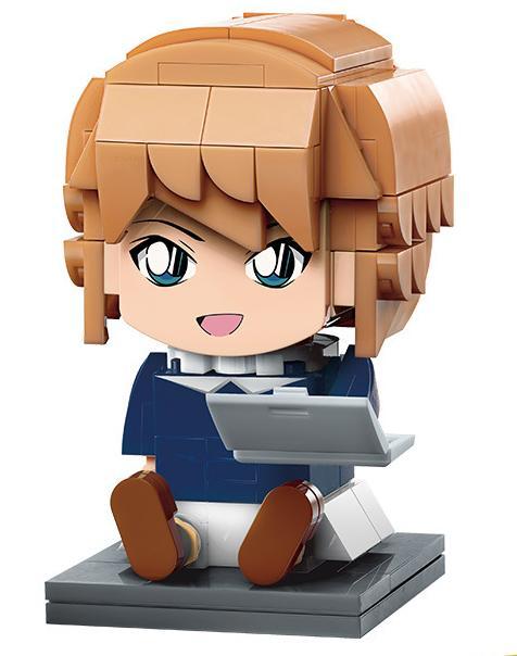Mô hình nhân vật Haibara Ai Keeppley K20704, đồ chơi lắp ráp Thám tử lừng danh Conan cho bé gái 8 tuổi, chi tiết tinh xảo, giá tốt