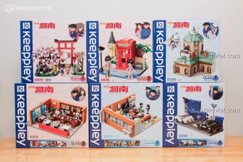 Hộp trước bộ xếp hình Tổ chức Áo đen K20708, đồ chơi lắp ghép Akai Shuichi, cho bé trai 8 tuổi