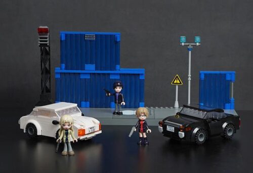 Bộ lắp ráp Thám tử lừng danh Conan K20708 đối đầu Tổ chức Áo đen, đồ chơi mô hình cho bé trai 8 tuổi, giá tốt