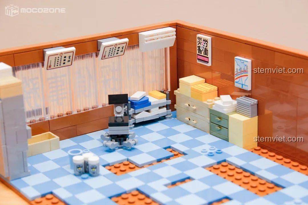 Chi tiết lắp ráp bộ đồ chơi Keeppley K20710 quán cà phê, đồ chơi xây dựng cho bé trai