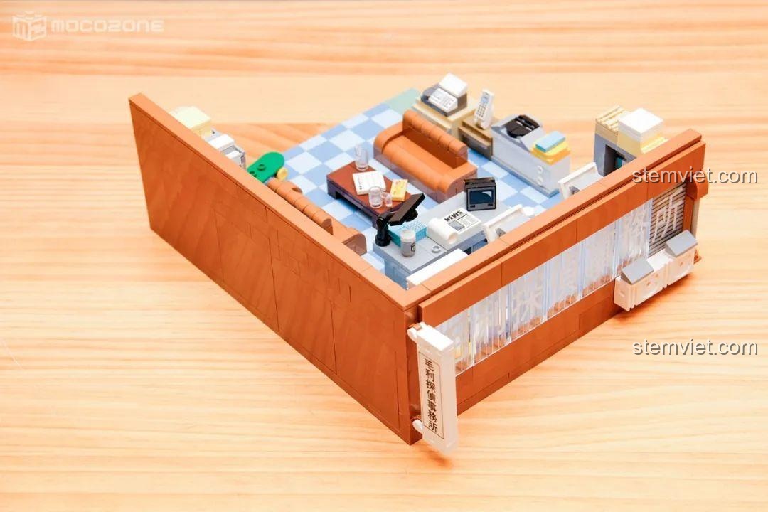 Chi tiết lắp ráp bộ đồ chơi Keeppley K20710 quán cà phê, đồ chơi xây dựng cho bé trai