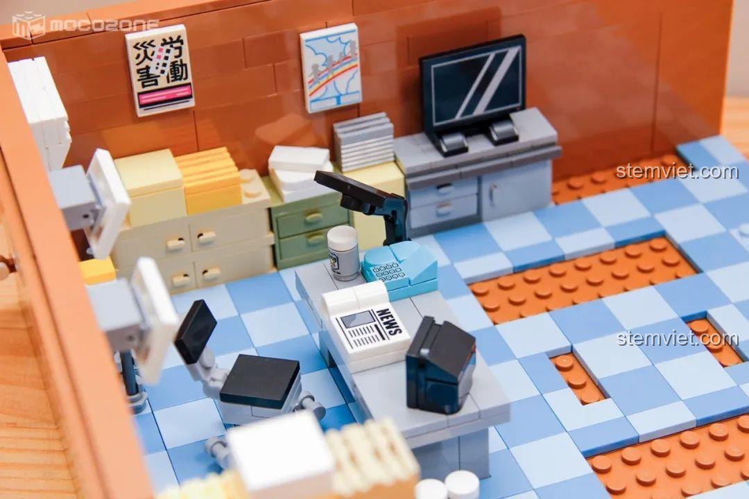 Chi tiết lắp ráp bộ đồ chơi Keeppley K20710 quán cà phê, đồ chơi xây dựng cho bé trai