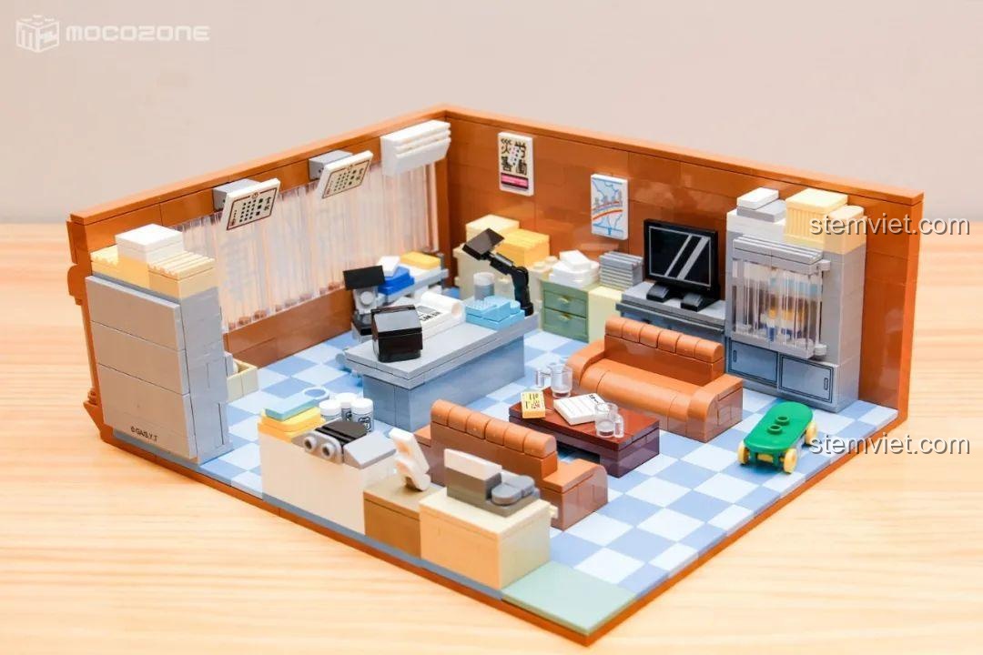 Chi tiết lắp ráp bộ đồ chơi Keeppley K20710 quán cà phê, đồ chơi xây dựng cho bé trai