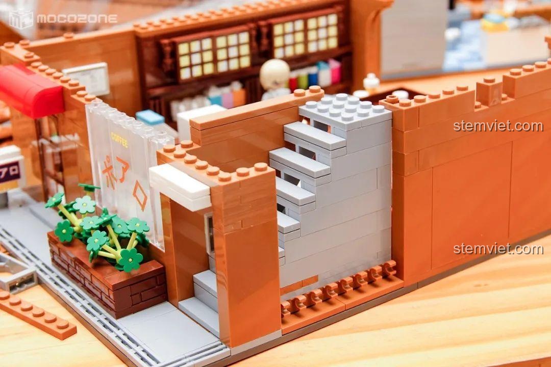 Các minifigure của bộ đồ chơi Keeppley K20709 Văn phòng Thám tử Mori, bao gồm Mori Kogoro, Ran Mori và Conan, đồ chơi mô hình chất lượng cao