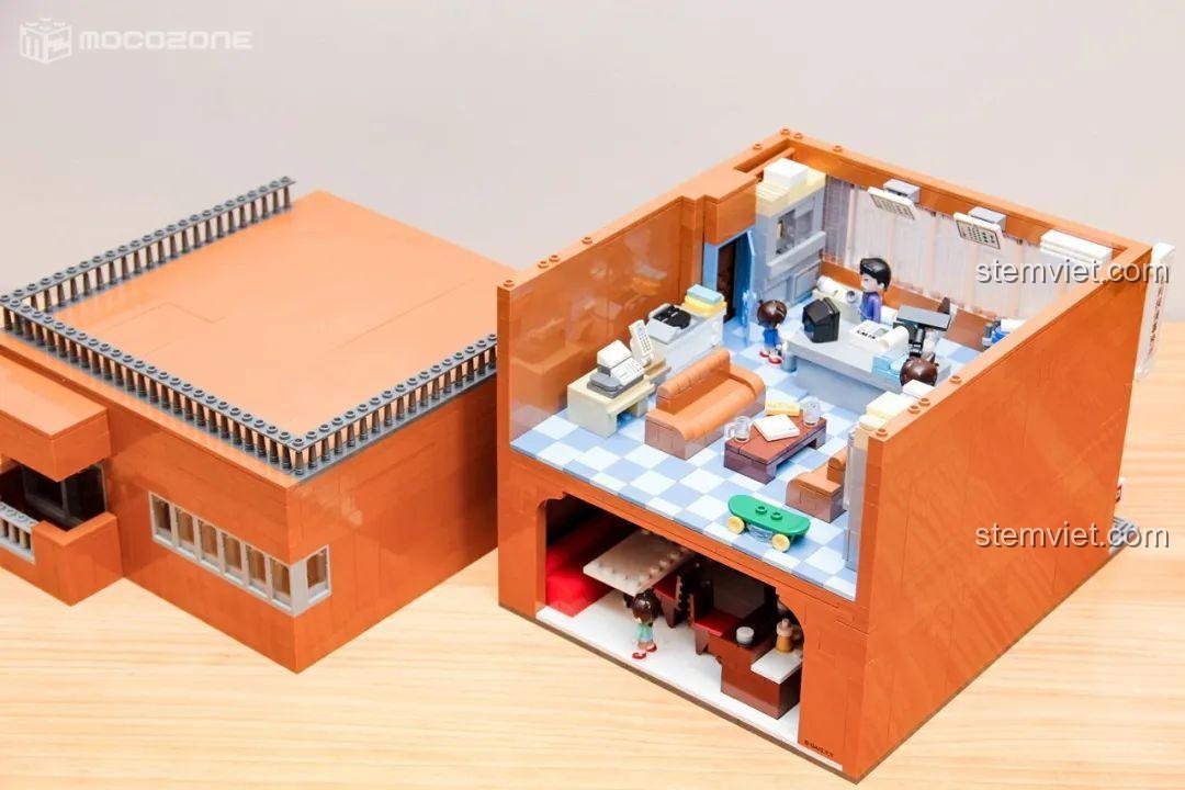 Chi tiết lắp ráp bộ đồ chơi Keeppley K20709 Văn phòng Thám tử Mori, đồ chơi mô hình cho bé trai 12 tuổi