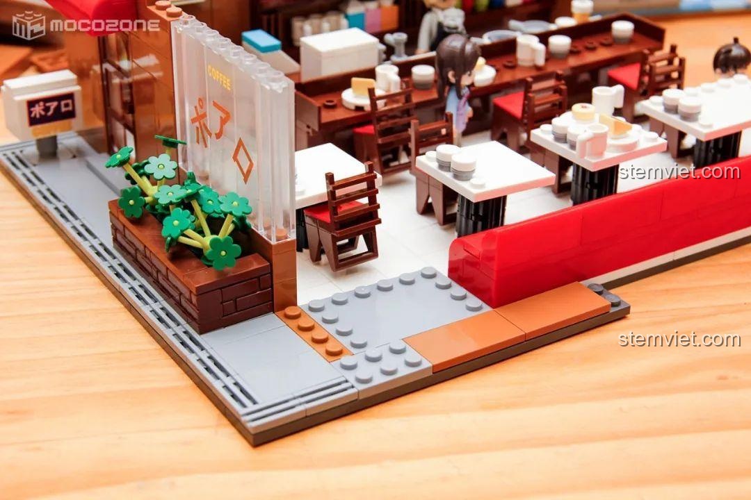 Chi tiết lắp ráp bộ đồ chơi Keeppley K20710 quán cà phê, đồ chơi xây dựng cho bé trai