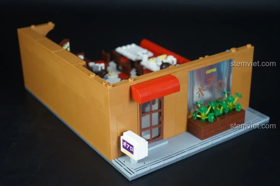 Sách hướng dẫn lắp ráp bộ Keeppley K20709 Văn phòng Thám tử Mori, đồ chơi xếp hình Conan.