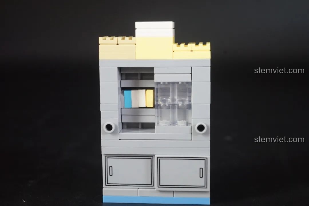 Mô hình hoàn chỉnh Keeppley K20709 Văn phòng Thám tử Mori và quán cà phê Poirot, đồ chơi lắp ráp Thám tử lừng danh Conan.