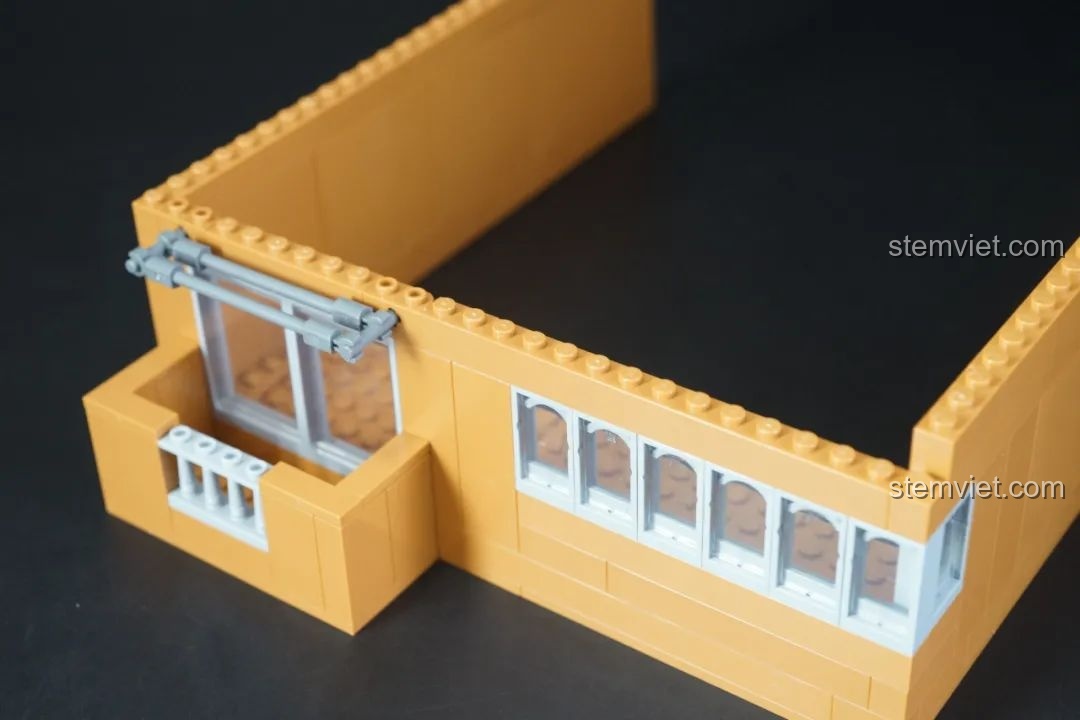 Góc nhìn từ trên cao của Văn phòng Thám tử Mori Keeppley K20709, bộ lắp ghép Văn phòng Thám tử Kogoro Mori 20709 đáng tiền.