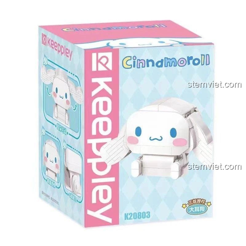 Hộp đồ chơi xếp hình Keeppley K20803 Cinnamoroll, quà tặng sinh nhật cho bé gái.