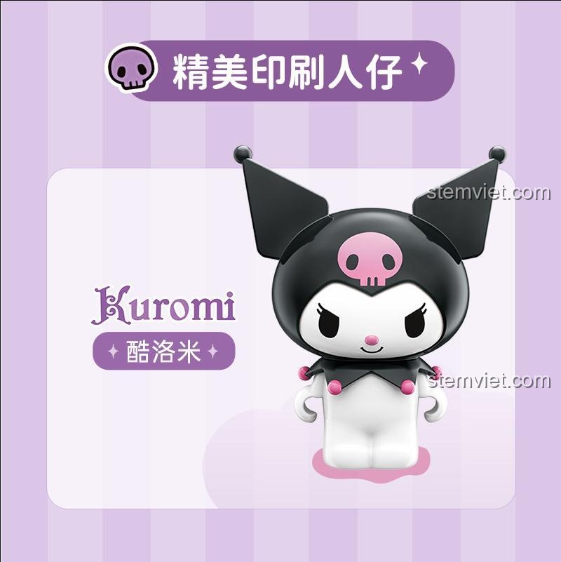Minifigure Kuromi trong bộ đồ chơi Keeppley K20812, chi tiết tinh xảo, đồ chơi mô hình cho bé gái