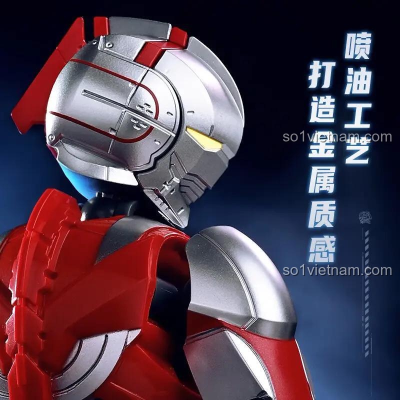 Chi tiết Mô hình Robot Cơ Động Ultraman Keeppley K21001 với công nghệ sơn phun tạo hiệu ứng kim loại
