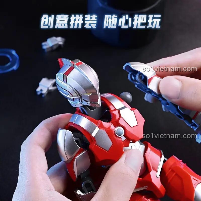 Cận cảnh quá trình lắp ráp Mô hình Robot Cơ Động Ultraman Keeppley K21001