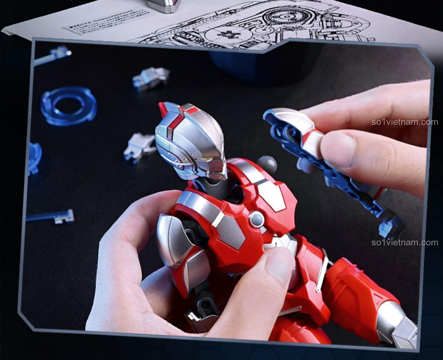 Chân đế trưng bày cho Mô hình Robot Cơ Động Ultraman Keeppley K21001