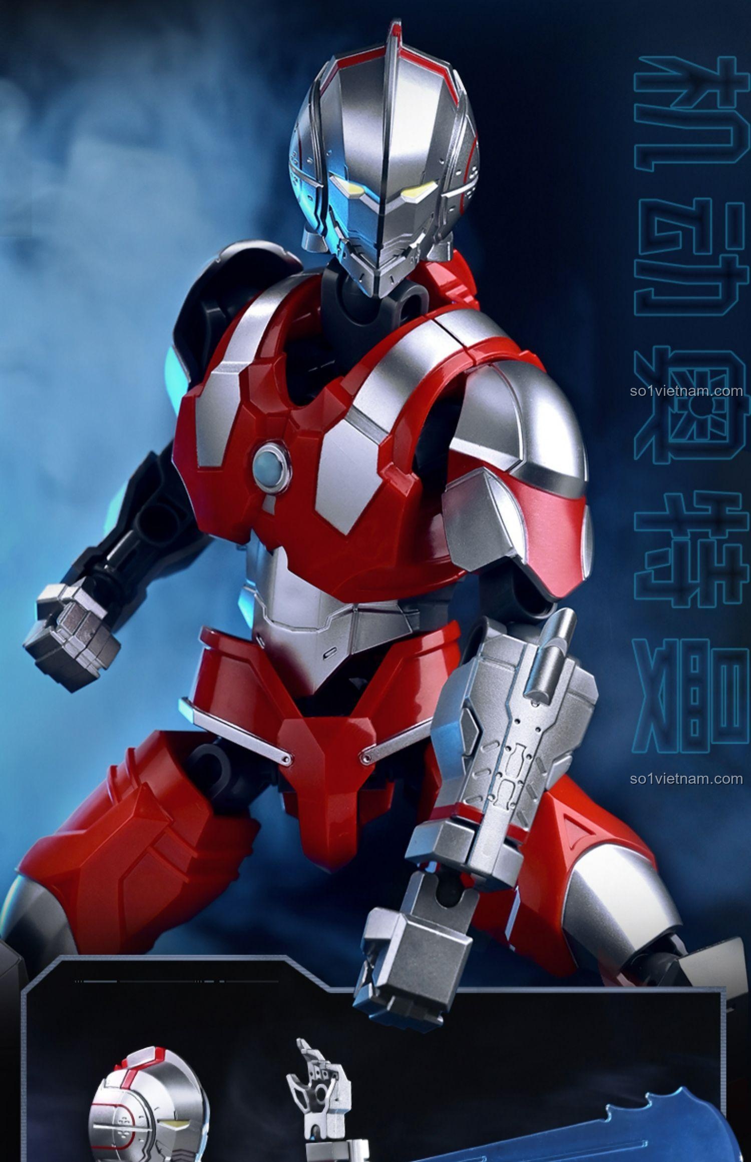 Chi tiết lắp ráp Mô hình Robot Cơ Động Ultraman Keeppley K21001