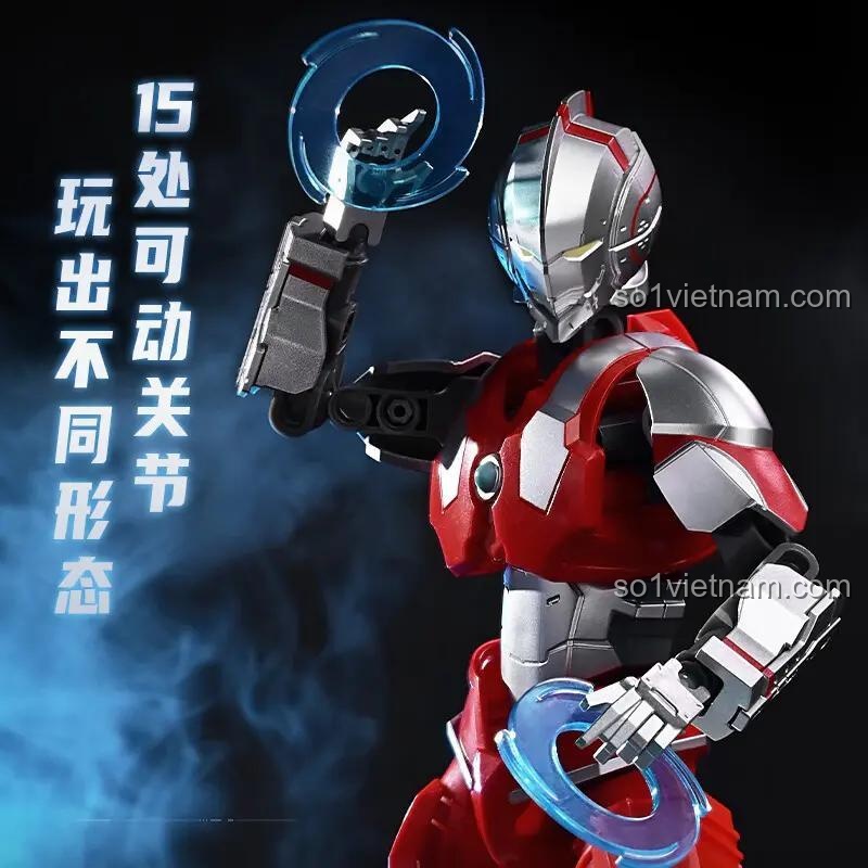Mô hình Robot Cơ Động Ultraman Keeppley K21001 với 15 khớp cử động linh hoạt