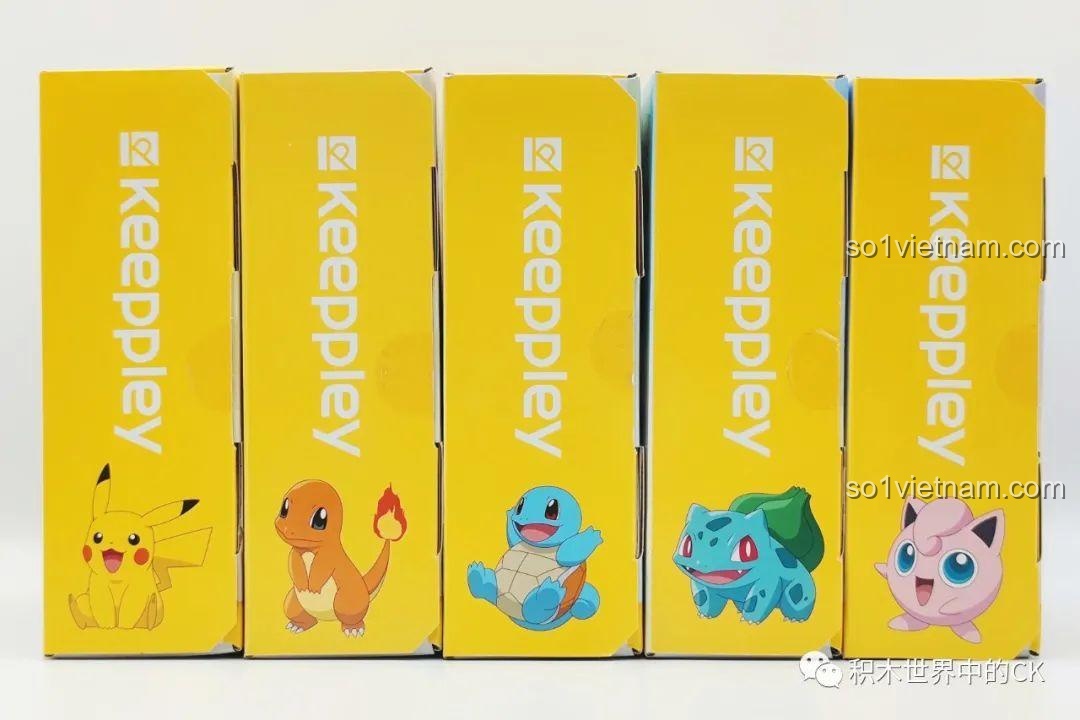 Các mẫu chậu cây Pokemon Keeppley nhìn từ phía trước