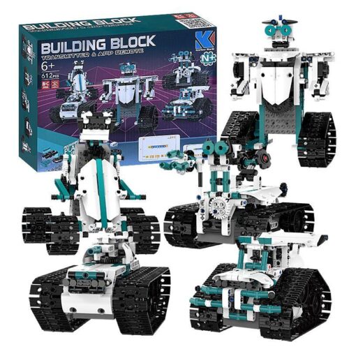 bộ lắp ráp Robot Giáo Dục KeeYee World K96131 điều khiển từ xa, lập trình được, lắp được 4 kiểu, phù hợp bé trai 6 tuổi.