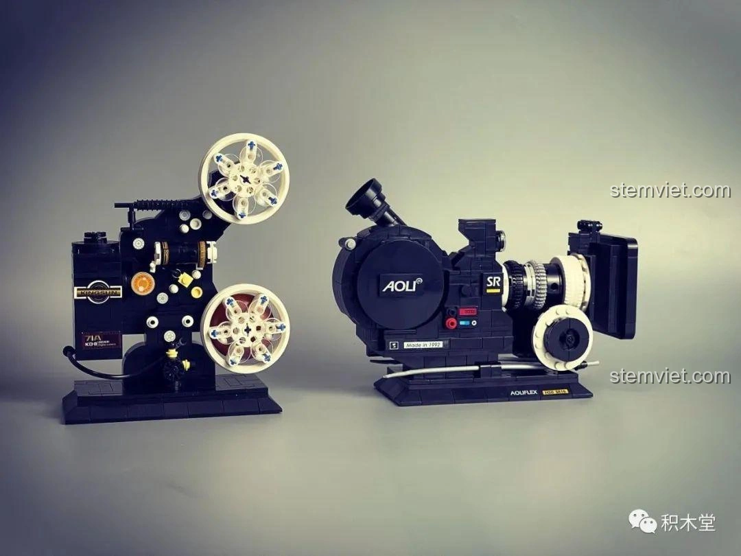 Lời cảm ơn cuối bài review về bộ lắp ráp Zhegao 00907 Máy Chiếu Phim Cổ Điển và Máy Quay Phim Vintage.