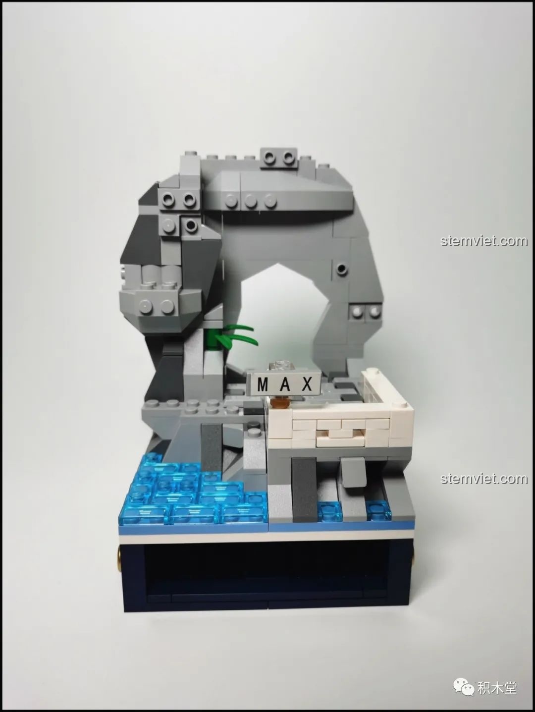 Khối đá giả sơn của bộ lắp ghép Wekki 506003 Vườn Thượng Uyển Bốn Mùa: Cảnh Hạ