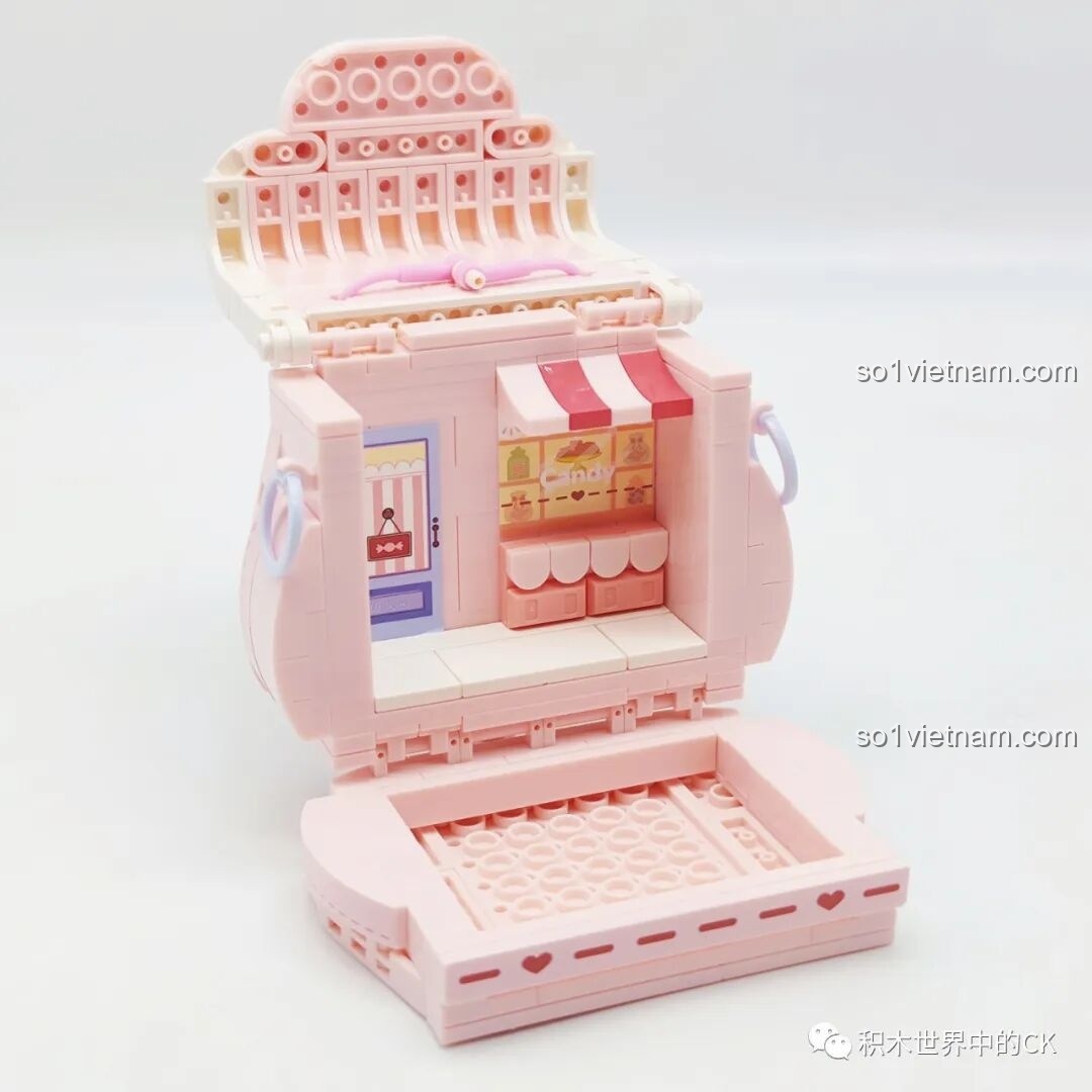 Không gian cửa hàng kẹo mini bên trong túi xách Wekki 516909, một thiết kế 2 trong 1 thông minh.