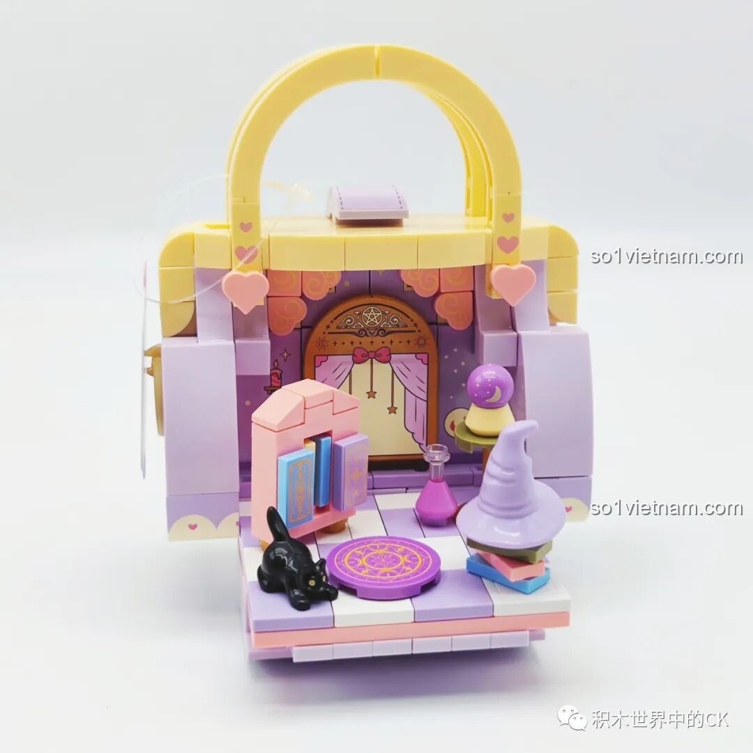 Không gian tarot mini Wekki 516910 được trưng bày đầy đủ, một món đồ chơi mô hình độc đáo cho bé.