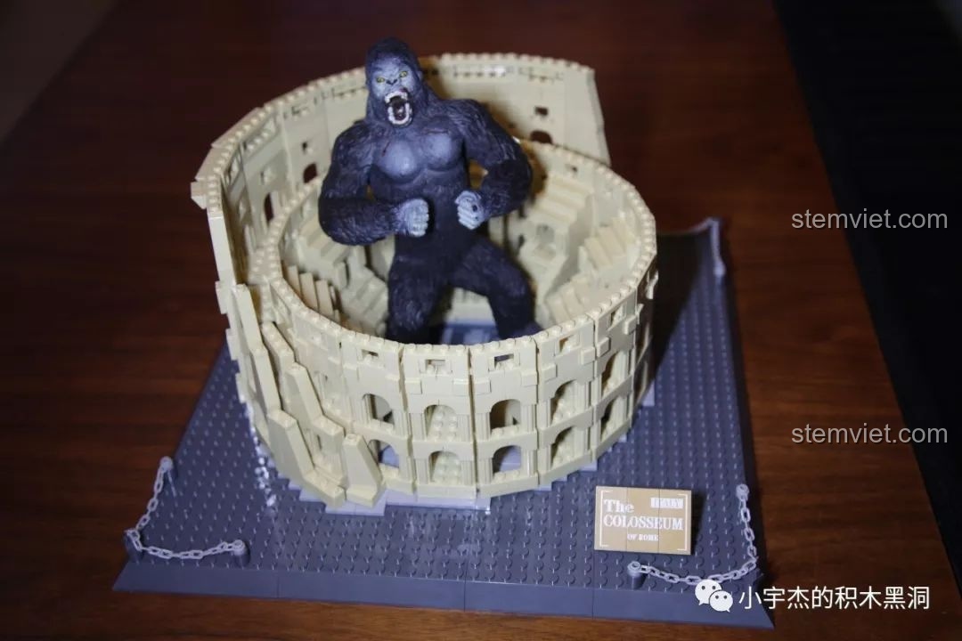 Mô hình WANGE 5225 Đấu trường Colosseum La Mã, truyền cảm hứng về kiến trúc và lịch sử.